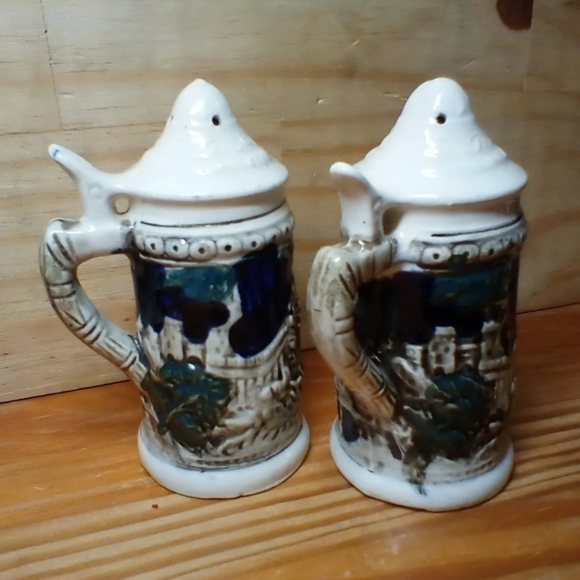 Vintage Chase Hand Painted Salt Peper Spice ShakerJapan Cooking Kitchen Tools - Picture 1 of 6